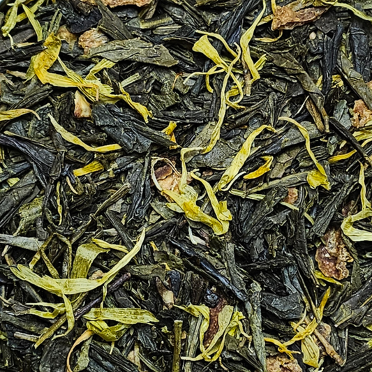 Thé vert au citron vert en vrac avec un goût de citron intense