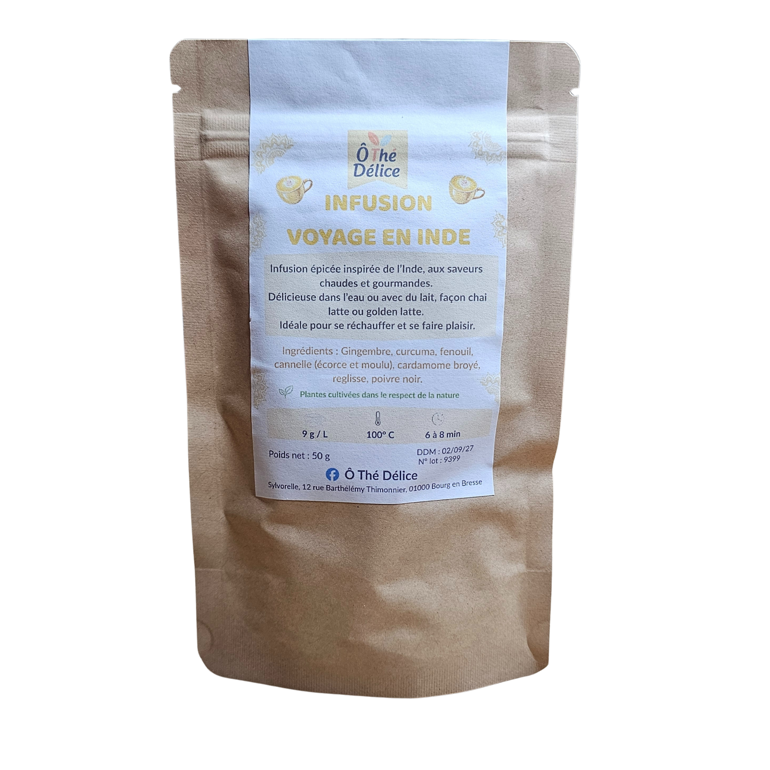 Infusion Épices Chai – Voyage en Inde - sachet 50g