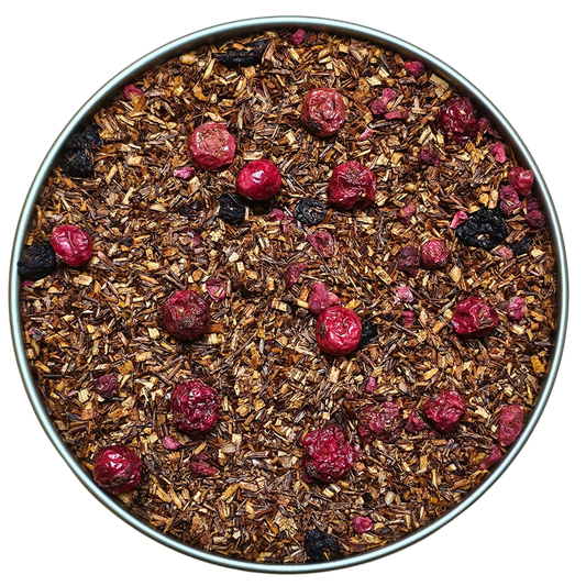 Rooibos crumble fruits rouges en vrac avec morceaux de fruits