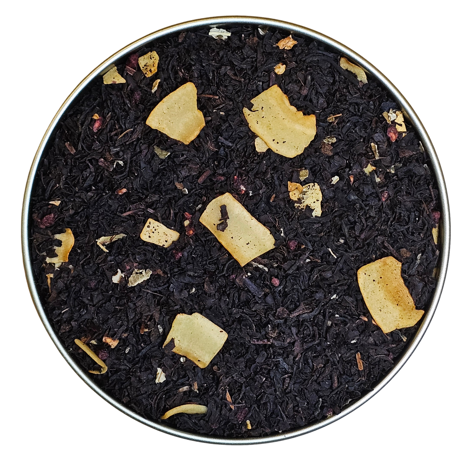 Thé noir caramel noix de coco en vrac avec morceaux visibles