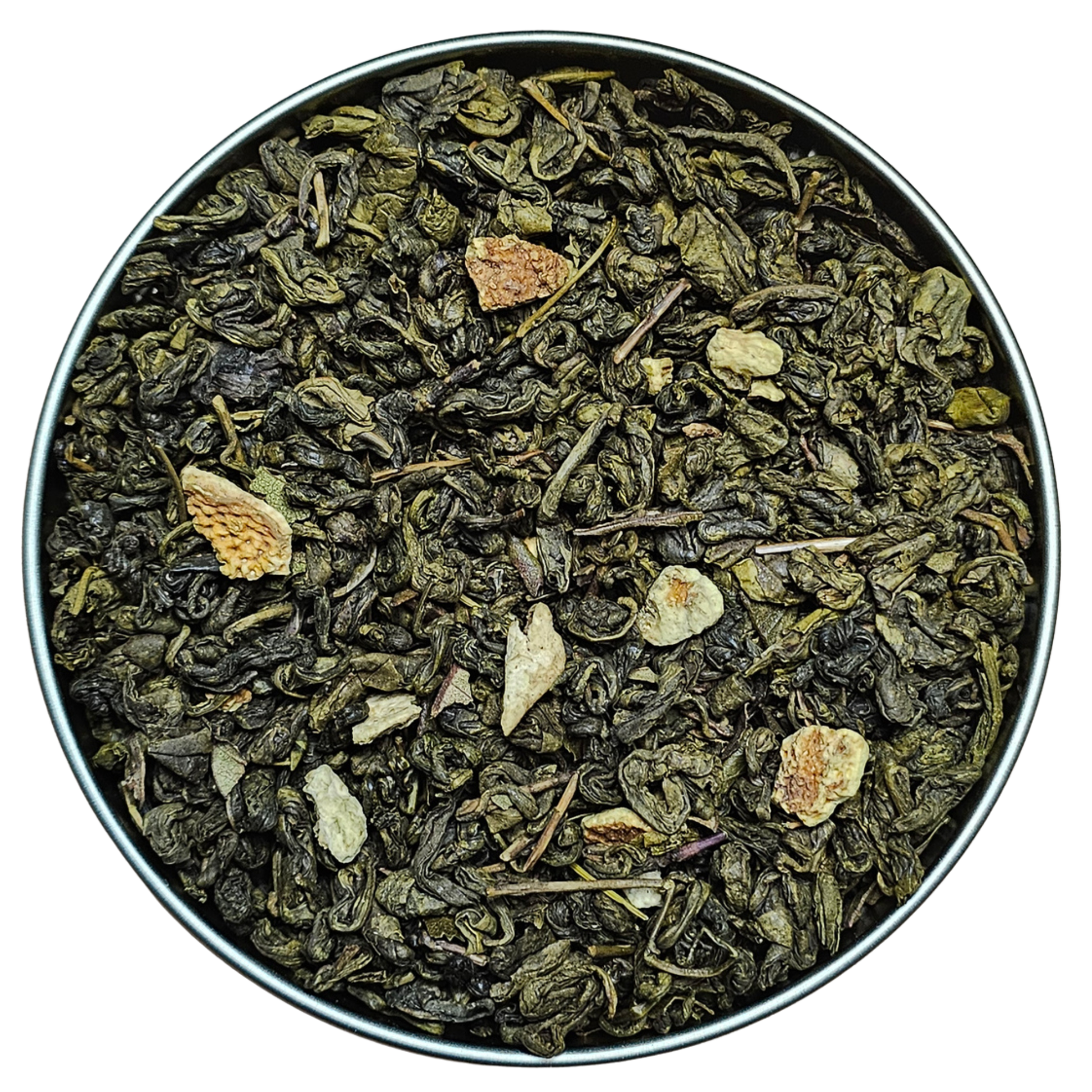 Thé vert Gunpowder citron verveine myrte en vrac Corsica